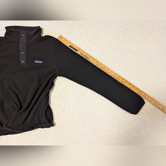 Patagonia Micro D Snap T Fleece Pullover  Black Size M - Picture 14 of 14